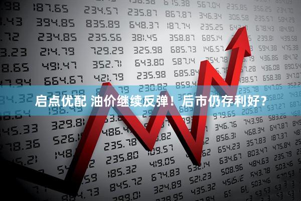 启点优配 油价继续反弹！后市仍存利好？